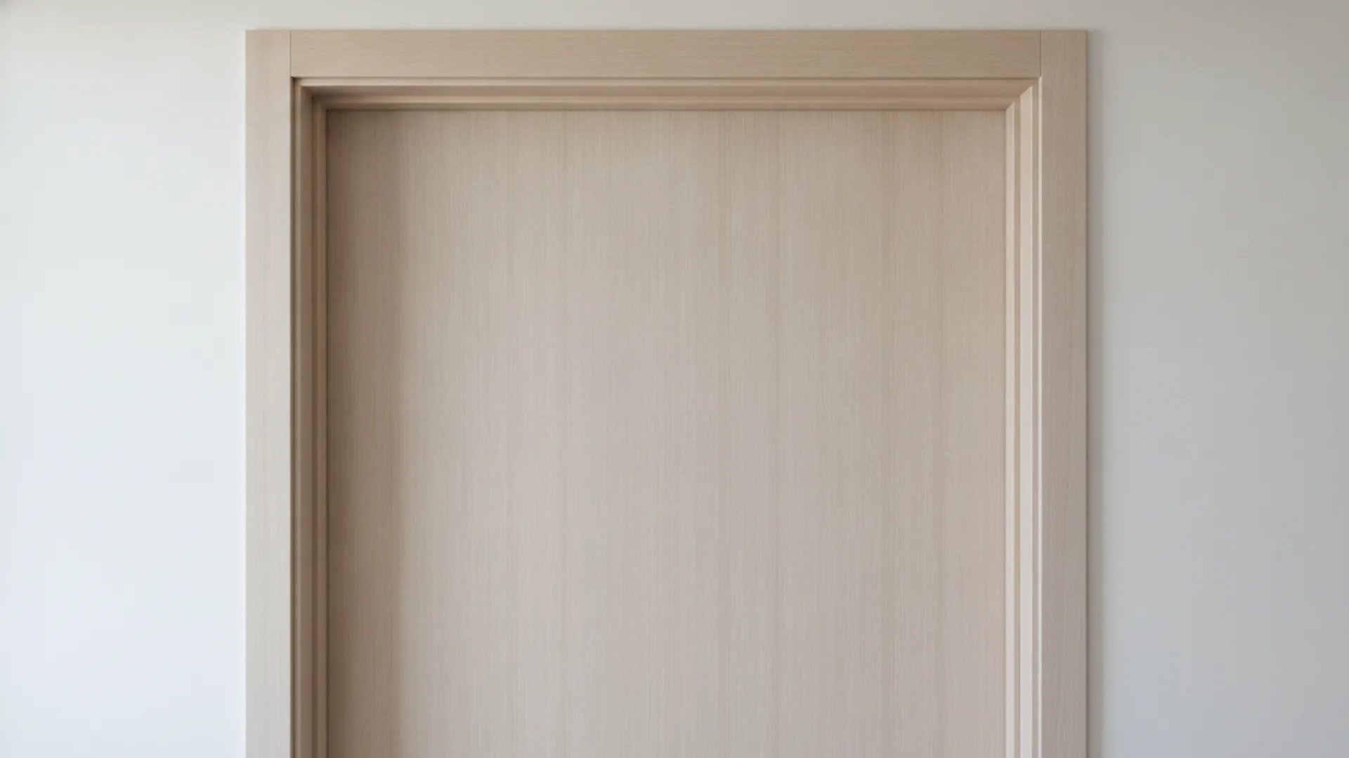 Frisch lackierte weiße Innentür in einem Münchner Altbau